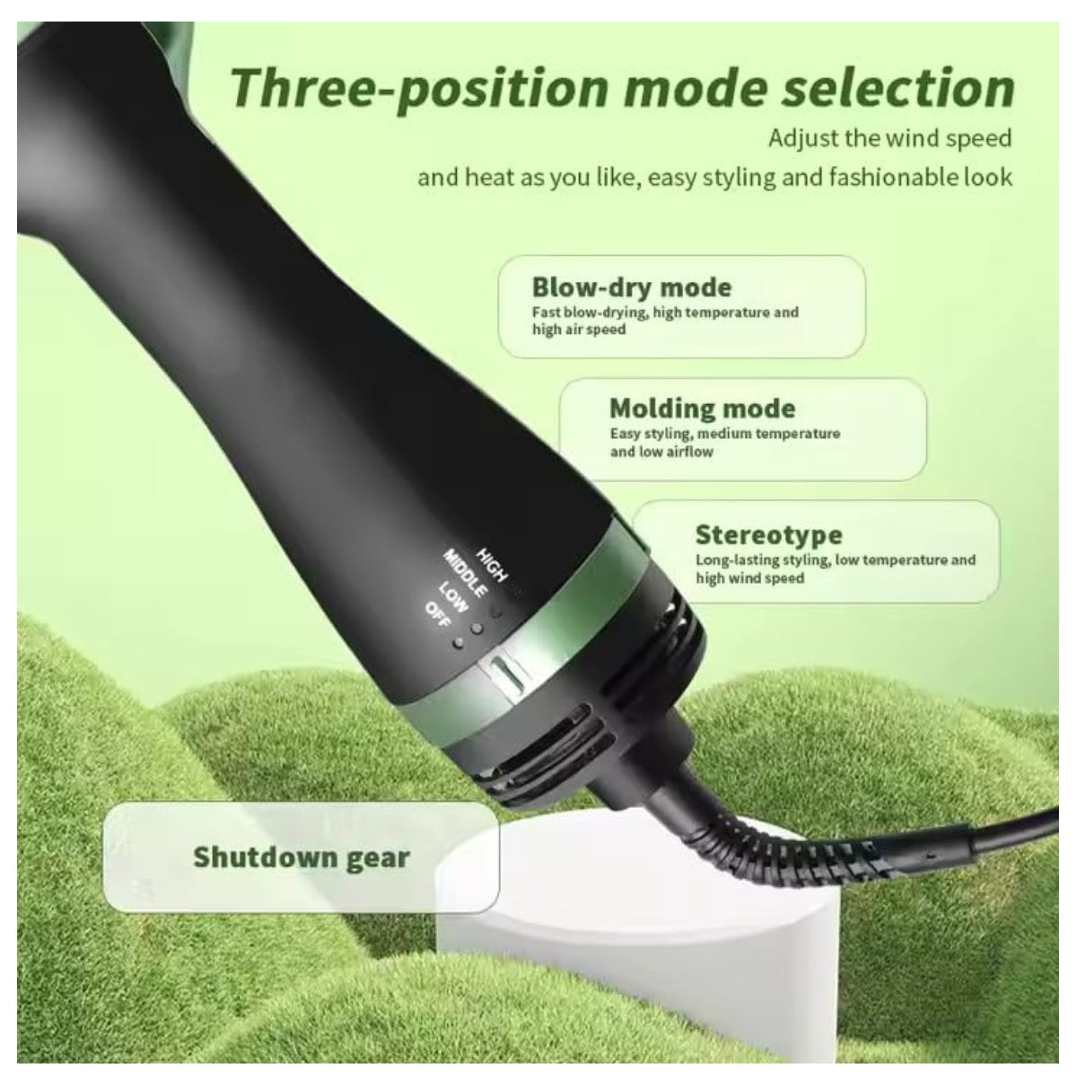 VoraStep®-Cepillo Alisador 3 en 1