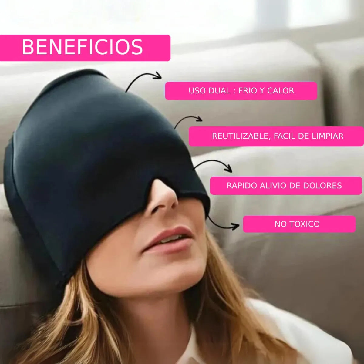 NovaCalm®-Gorro terapéutico anti-migraña y estrés